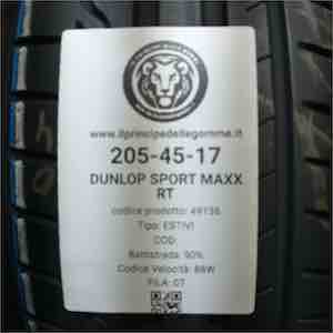 DUNLOP SPORT MAXX RT 205/45R17