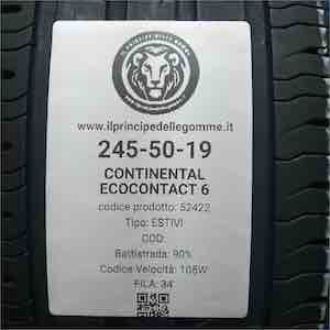 CONTINENTAL ECOCONTACT 6 245/50R19
