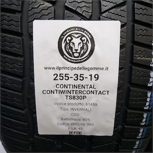 CONTINENTAL CONTIWINTERCONTACT TS830P 255/35R19