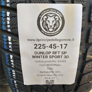 DUNLOP SP WINTER SPORT 3D RFT 225/45R17
