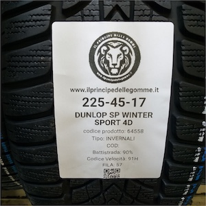 DUNLOP SP WINTER SPORT 4D 225/45R17