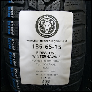 FIRESTONE WINTERHAWK 3 185/65R15
