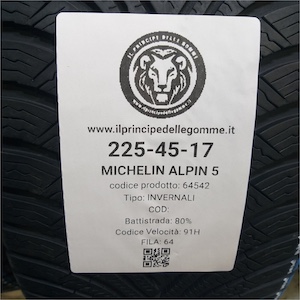MICHELIN PILOT ALPIN 5 225/45R17