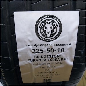 BRIDGESTONE TURANZA T005A RFT 225/50R18