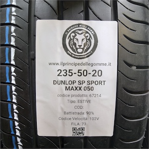 DUNLOP SP SPORT MAXX 050 235/50R20