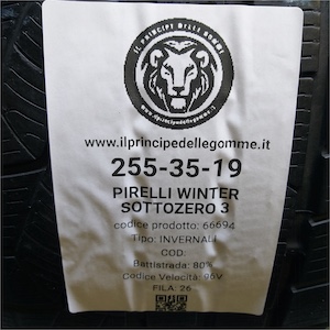 PIRELLI WINTER SOTTOZERO 3 255/35R19