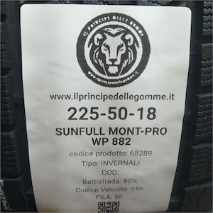 SUNFULL MONT-PRO WP882 225/50R18