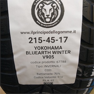 YOKOHAMA BLUEARTH WINTER V905 215/45R17