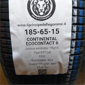 CONTINENTAL ECOCONTACT 6 185/65R15