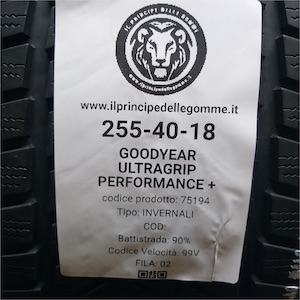 GOODYEAR ULTRAGRIP PERFORMANCE + 255/40R18