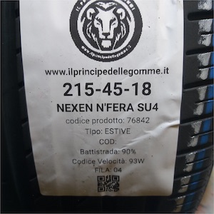 NEXEN N'FERA SU4 215/45R18